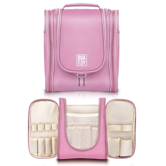 Handbags - Premium Hanging Travel Toiletry Cosmetic Bag Pink